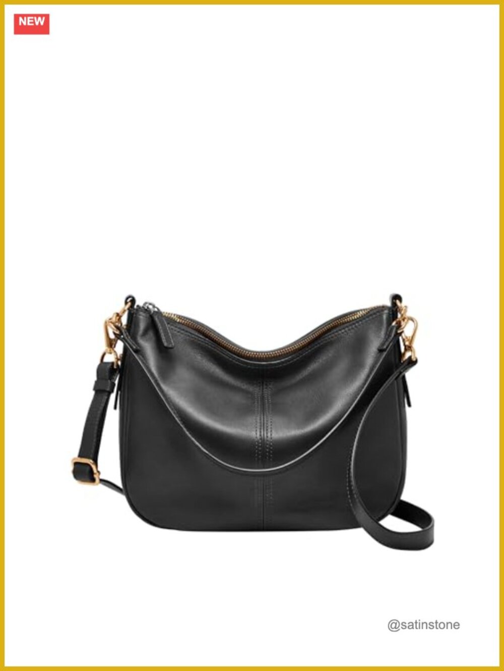 Leather Crossbody Bag Adjustable Detachable Strap Everyday Purse